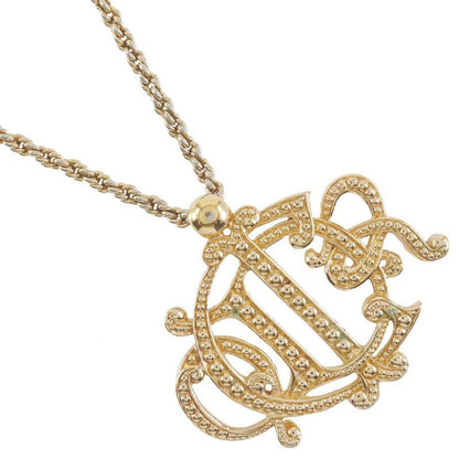 Dior Emblem Logo Vintage Gold Plated Gold Ladies 74.6g Necklace