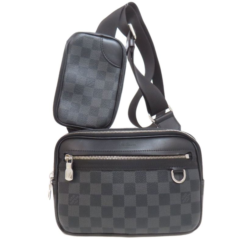 Louis Vuitton N50018 Scott Messenger Shoulder Bag Damier Canvas Men's