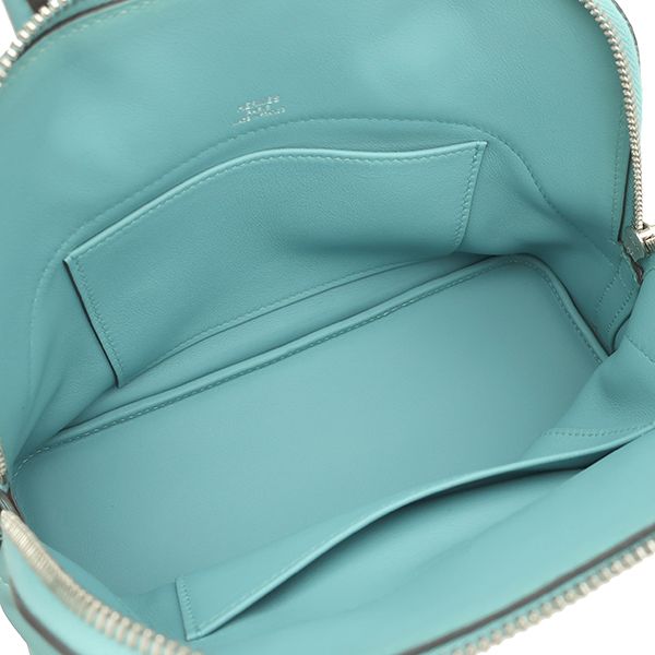 Hermes Handbag Bolide Scles Swift Blue Atoll Silver Hardware Light Blue X