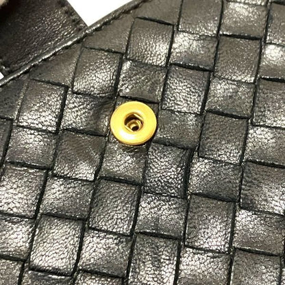 Bottega Veneta Intrecciato 114073-v0013-1000 Round Zipper Bifold Wallet Unisex