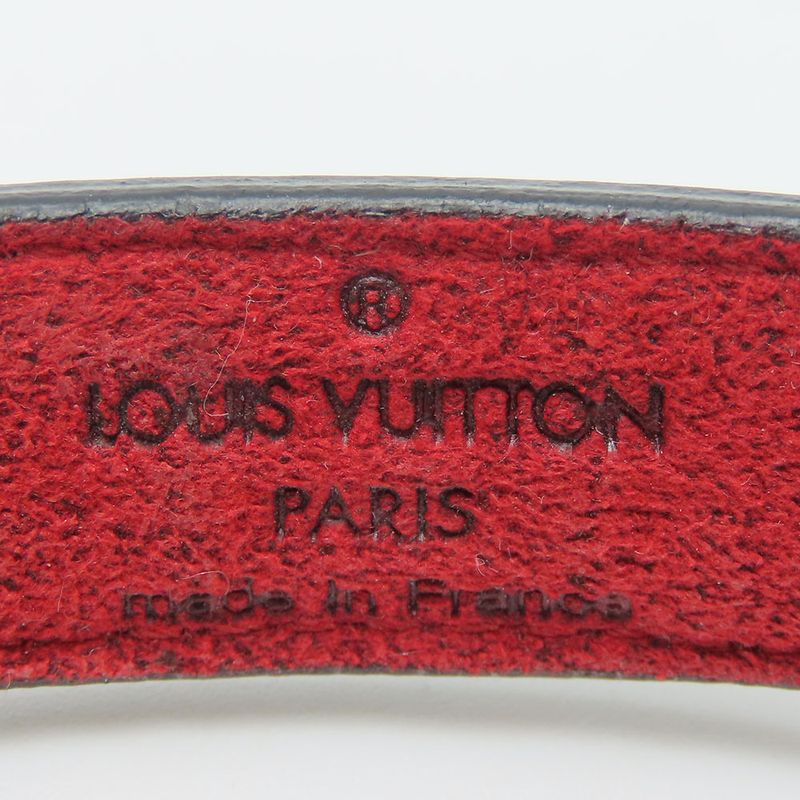 Louis Vuitton Bangle Bracelet Vuguetlac M64447 Monogram Calf Metal Noir Black