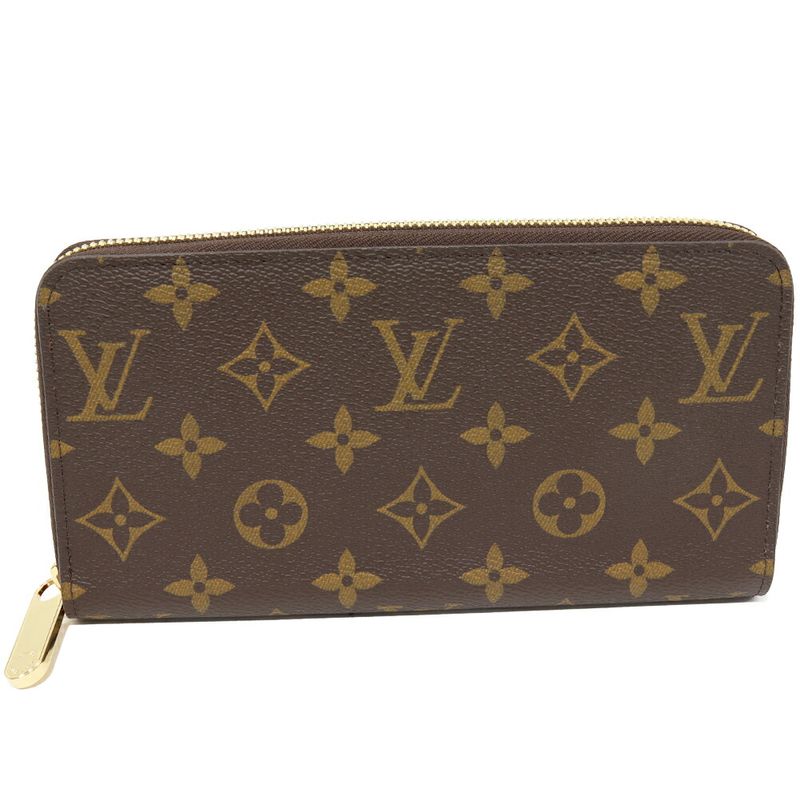 Louis Vuitton Round Zipper Long Wallet With Change Pocket Monogram Coclico