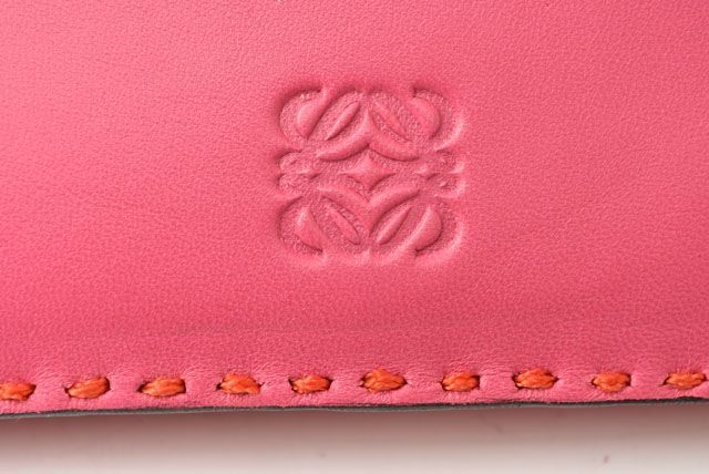 Loewe Clutch Bag Second Bag Loewe Clutch Pouch Lamb Leather Anagram Fuchsia
