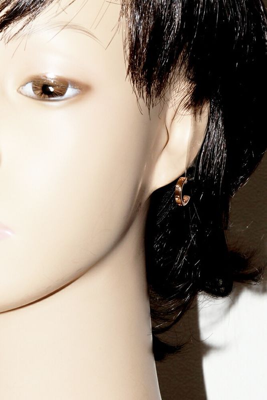 Cartier Earrings 18K Pink Gold Mini Love Earrings Hoop Earrings B80290