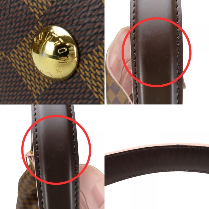 Louis Vuitton Shoulder Bag Caissa Hobo N41556 Damier Brown Rose Ballerine Pink