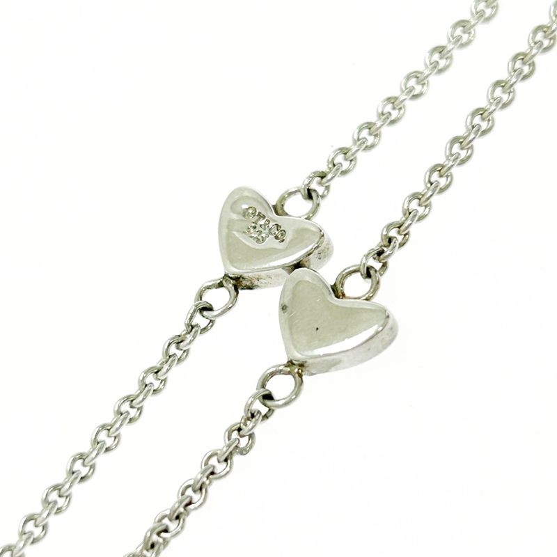 Tiffany & Co Silver Heart Link Lariat Necklace 8.6g 925 Engraved 463787 Necklace