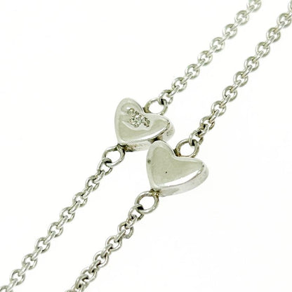 Tiffany & Co Silver Heart Link Lariat Necklace 8.6g 925 Engraved 463787 Necklace