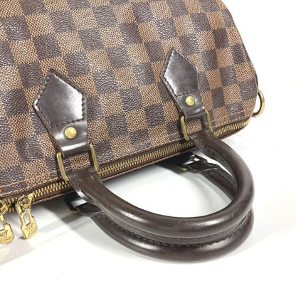 Louis Vuitton Handbag Speedy Bandoliere 25 N41368 Damier Canvas Ebène Brown