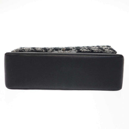 Chanel 2016 Matelasse 30 Tweed Leather Double Flap Double Chain Bag Serial 23rd