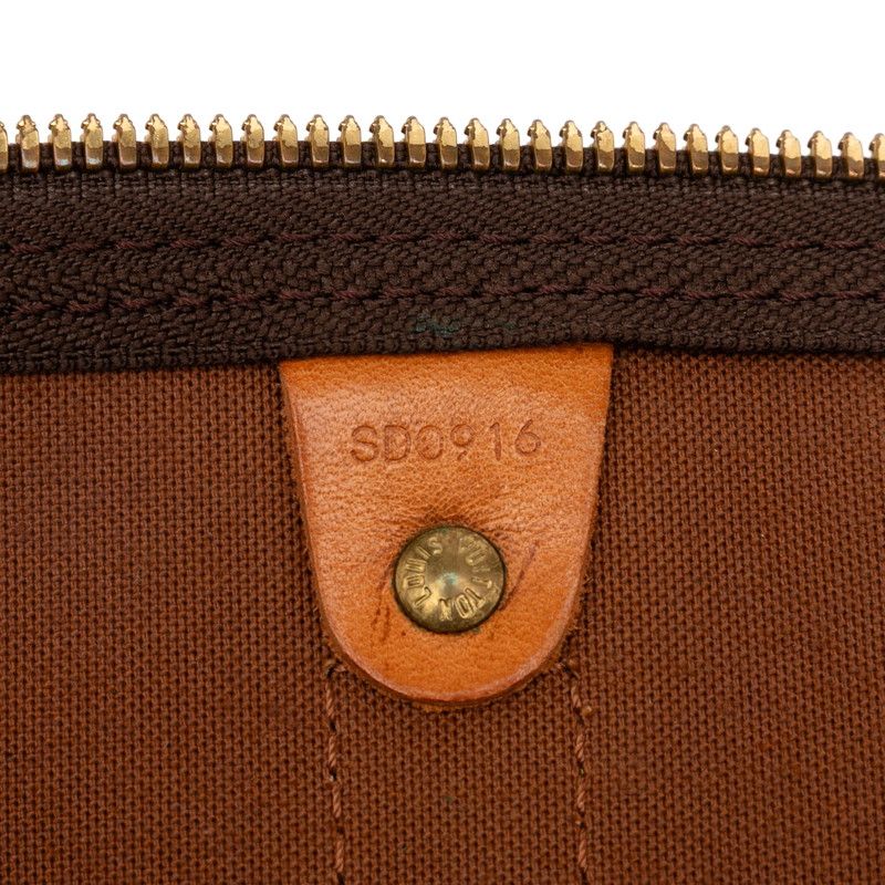 Louis Vuitton Monogram Keepall 60 Boston Bag Travel Bag M41422 Brown PVC