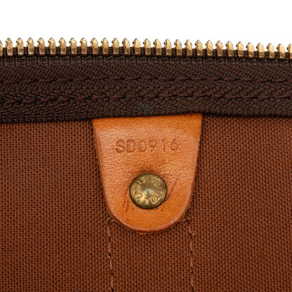 Louis Vuitton Monogram Keepall 60 Boston Bag Travel Bag M41422 Brown PVC