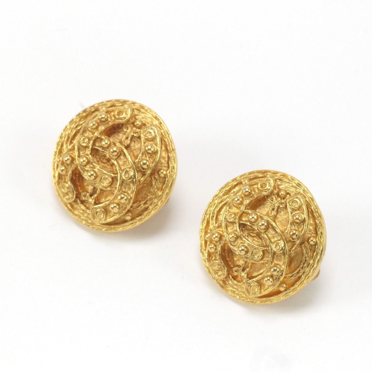 Chanel Round Coco Mark Gold