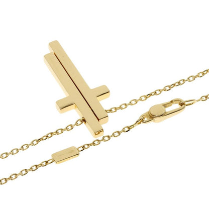 Gucci Separate Cross Necklace 18K Yellow Gold Ladies