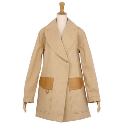 Hermes Coat 2024ss Serie Buttons Cotton Gi