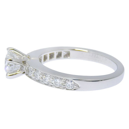 Tiffany & Co Solitaire Half Eternity Pt950platinum × Diamond #4 0.50 Ladies