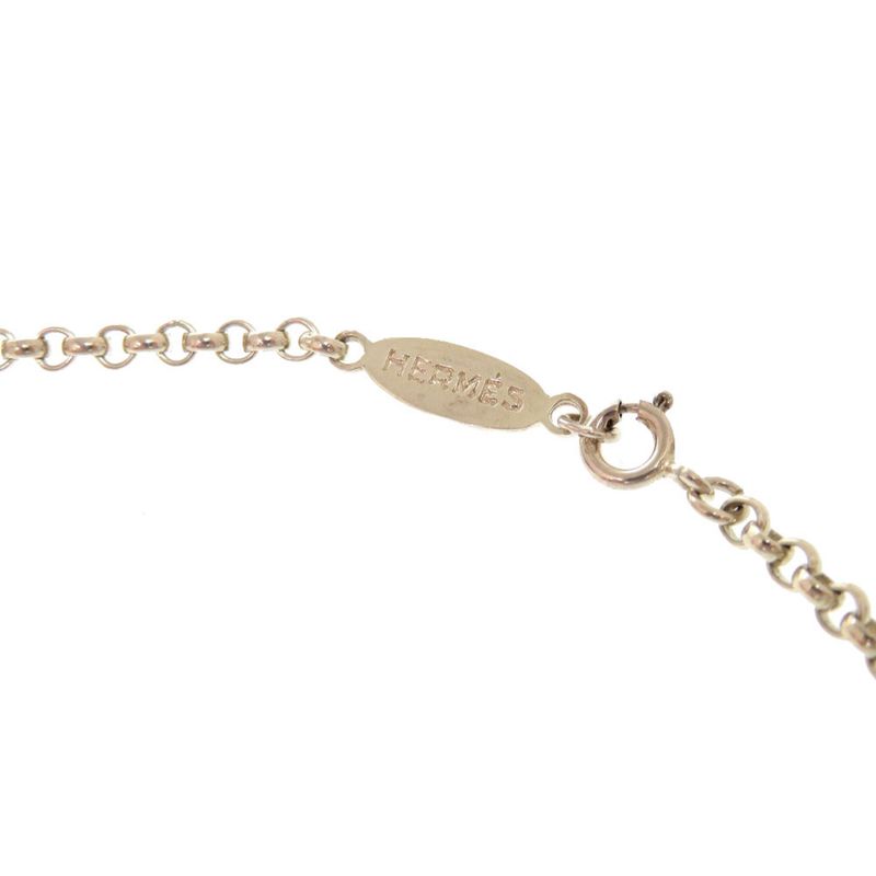Hermes Vintage Chain Necklace Silver 925 Accessories Hermes
