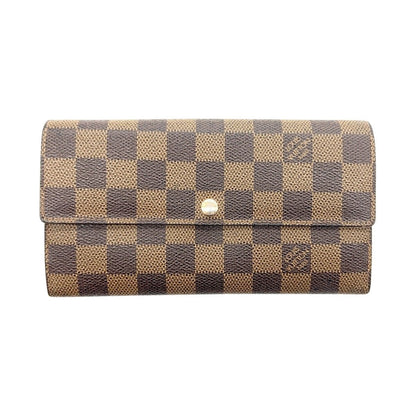Louis Vuitton Damier Pochette Porte Monet Credit Bifold Wallet N61734 Brown