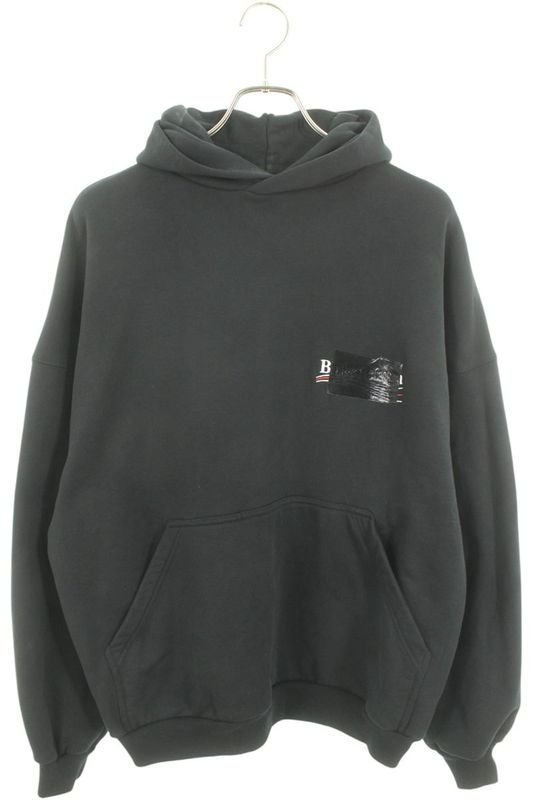 Balenciaga 739024 Tqva8 Logo Print Pullover Hoodie Men's 2