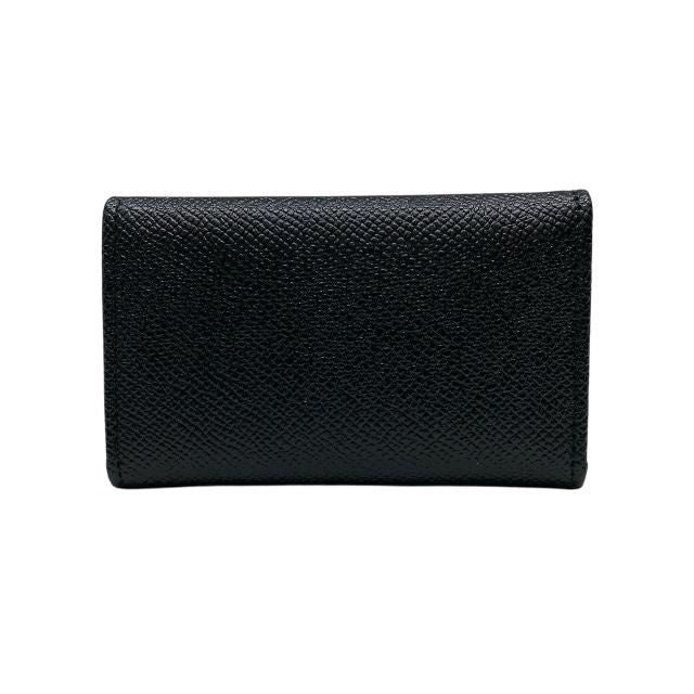 Bvlgari 6-ring Key Case Key Ring Leather Black