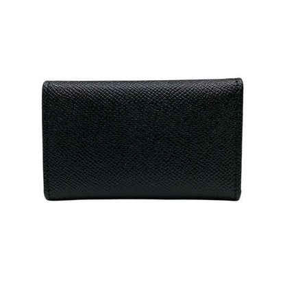 Bvlgari 6-ring Key Case Key Ring Leather Black