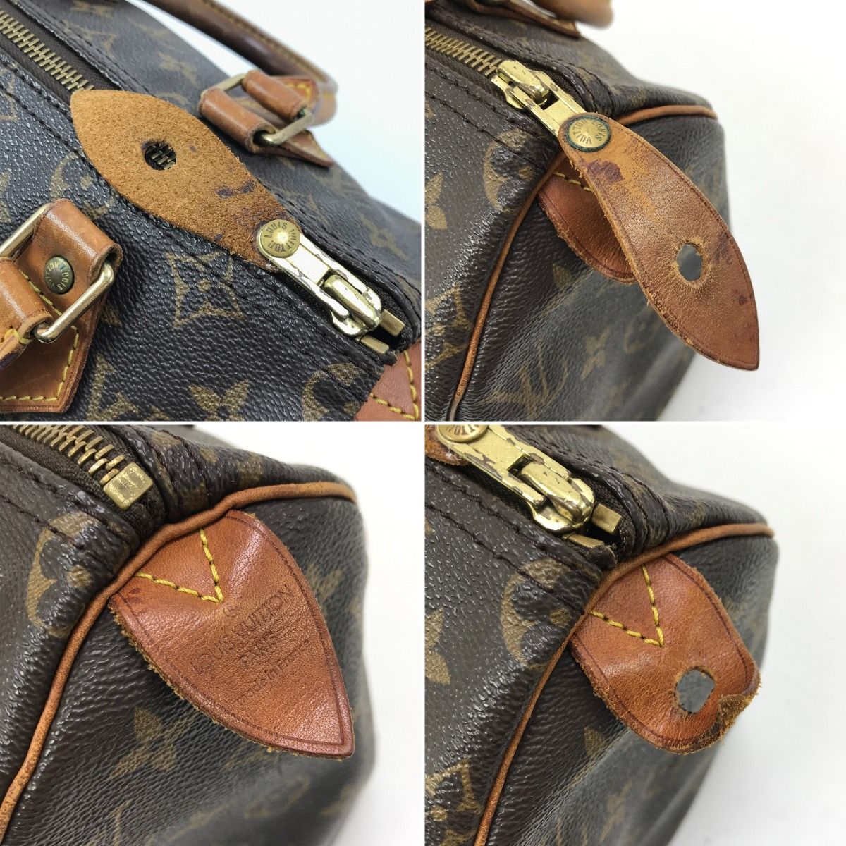 Louis Vuitton Handbag Monogram Speedy 25 Padlock & Key Miss Ing Usable