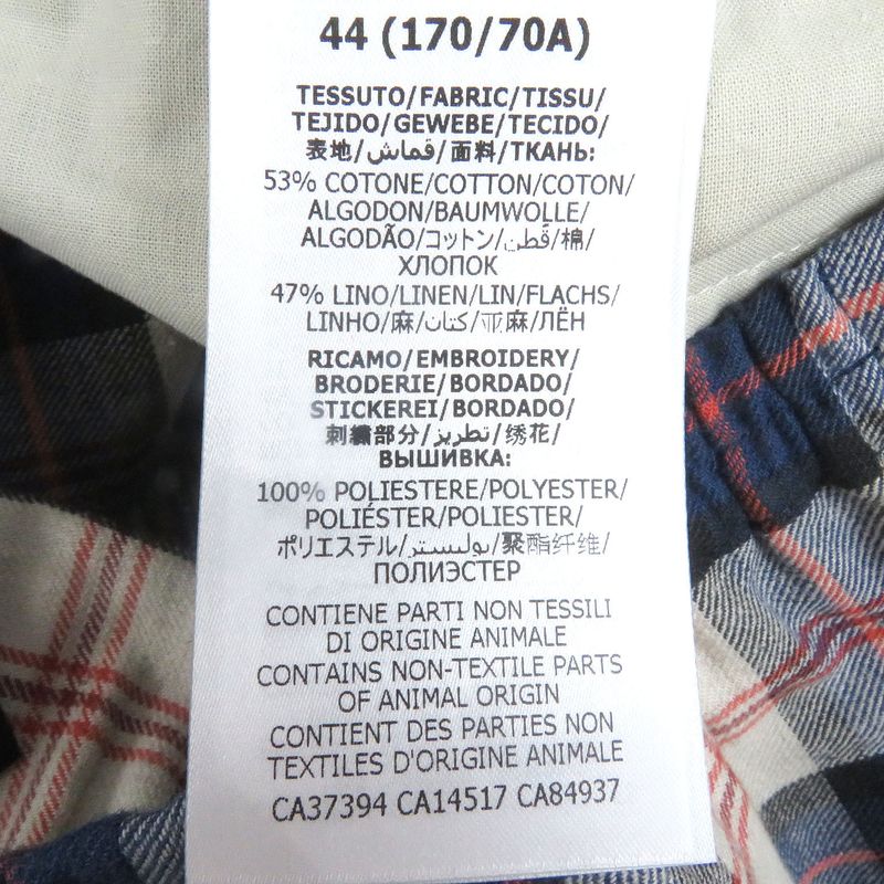 Gucci Disney Gucci Disney 644131 Linen Blend Checkered Donald Duck Embroidered