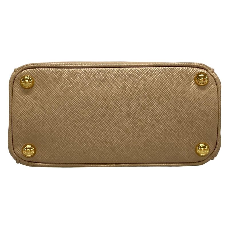 Prada Handbag Galleria Beige Mini Bag Leather