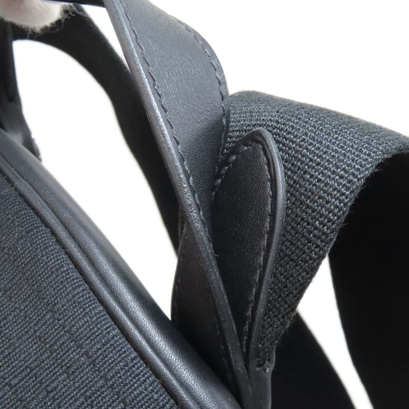 Hermes Allback Silver Hardware Backpack Daypack Canvas Calf Women