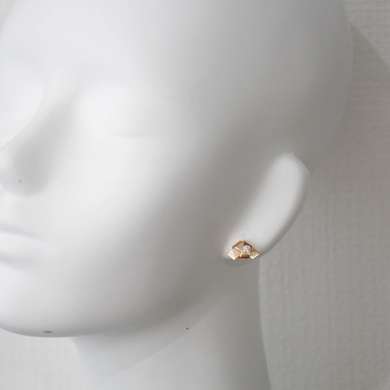 Cartier Diamond Earrings Love Knot AU 750 18K Pink Gold 6.7 g Box E1432