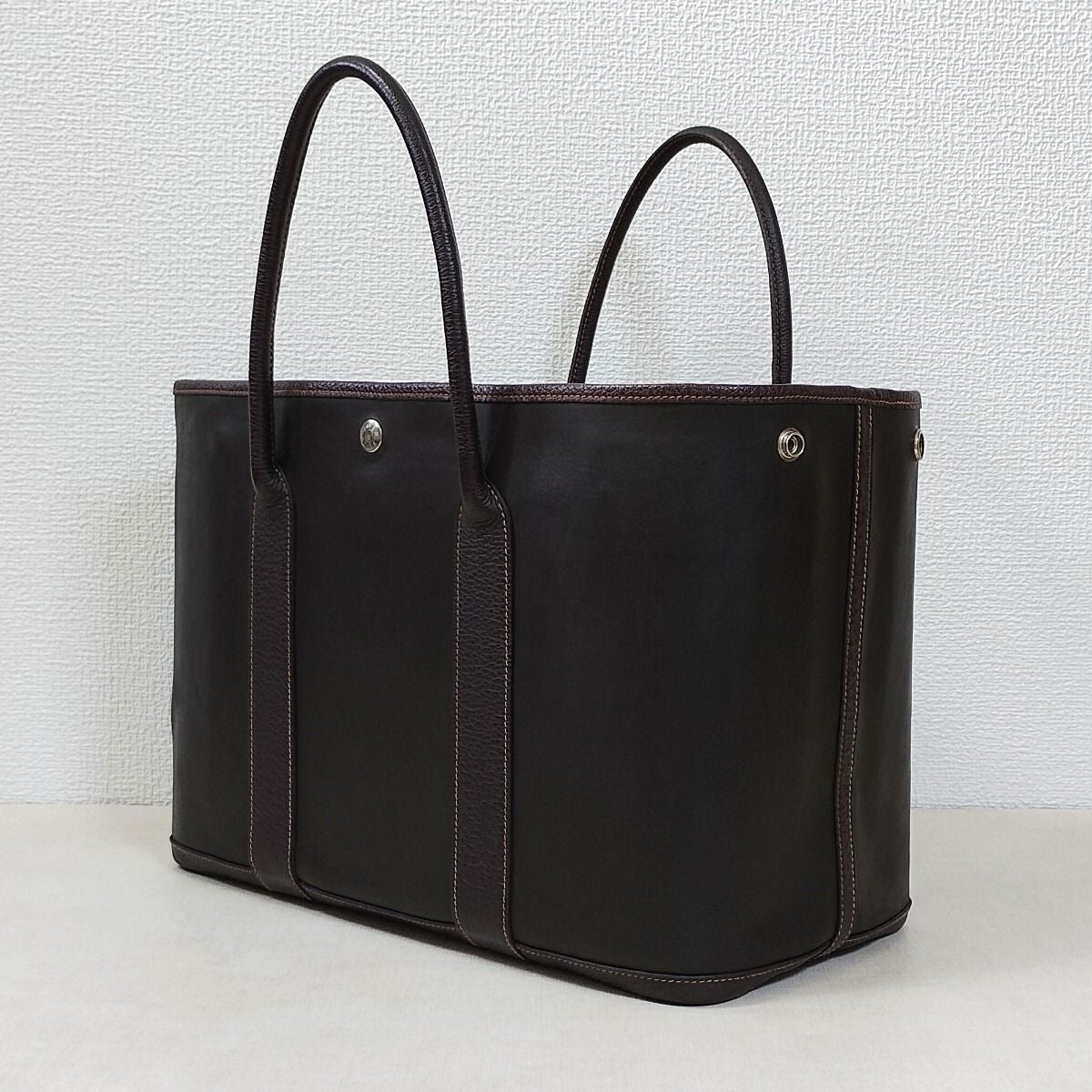 Hermes Garden Party 36 PM Amazonia Buffle Skipper Tote Bag Handbag Purse