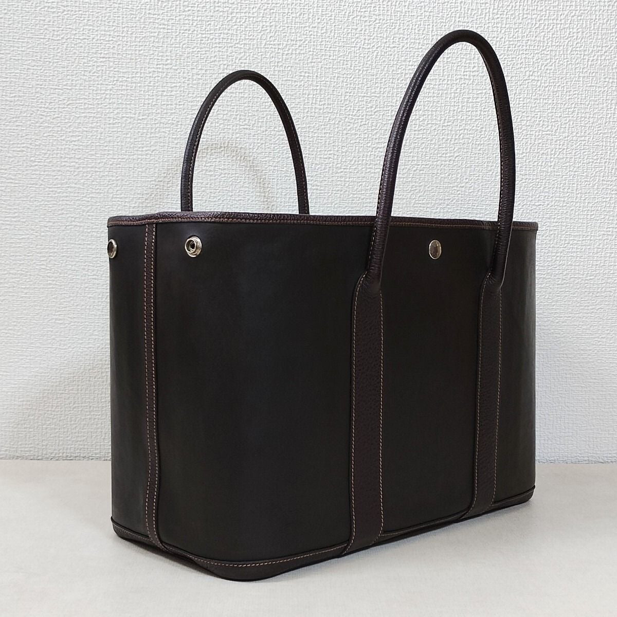 Hermes Garden Party 36 PM Amazonia Buffle Skipper Tote Bag Handbag Purse