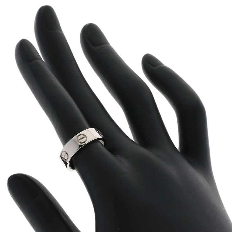Cartier Love Ring #51 Ring - 18K White Gold Ladies