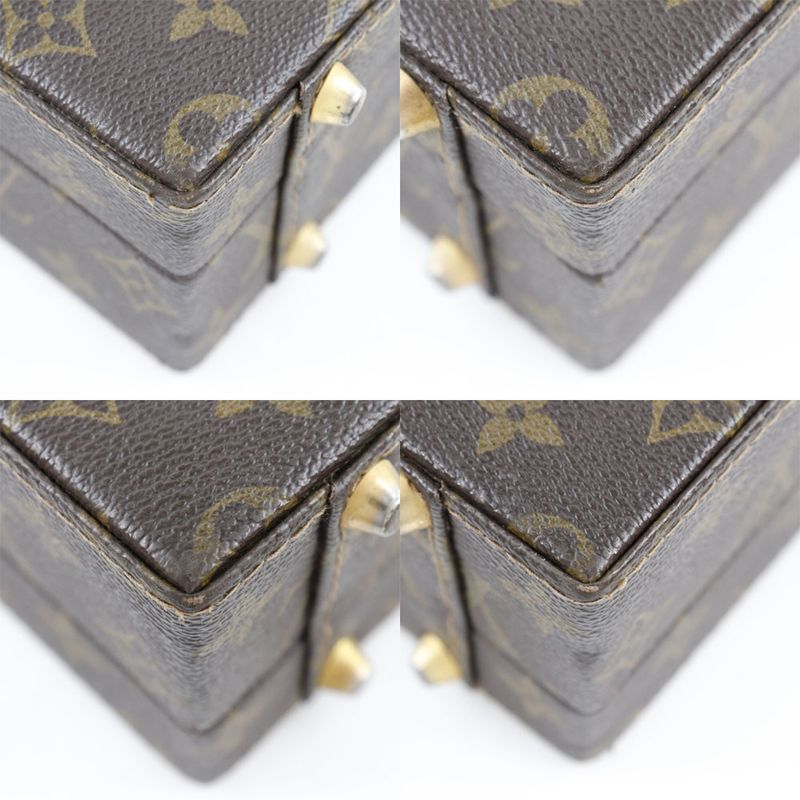 Louis Vuitton Crusher Attaché Case M53124 Monogram Canvas Brown Co0920 Unisex