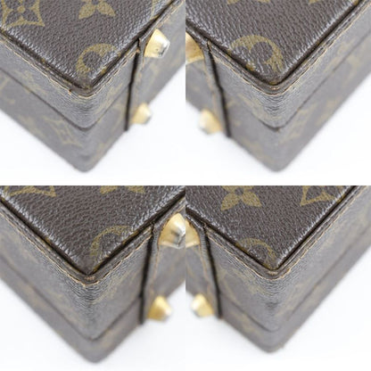 Louis Vuitton Crusher Attaché Case M53124 Monogram Canvas Brown Co0920 Unisex