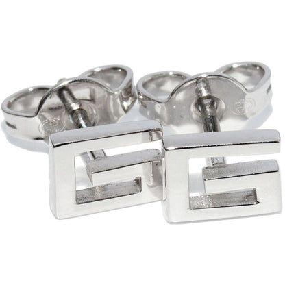 Gucci Earrings 18K White Gold G Logo Earrings