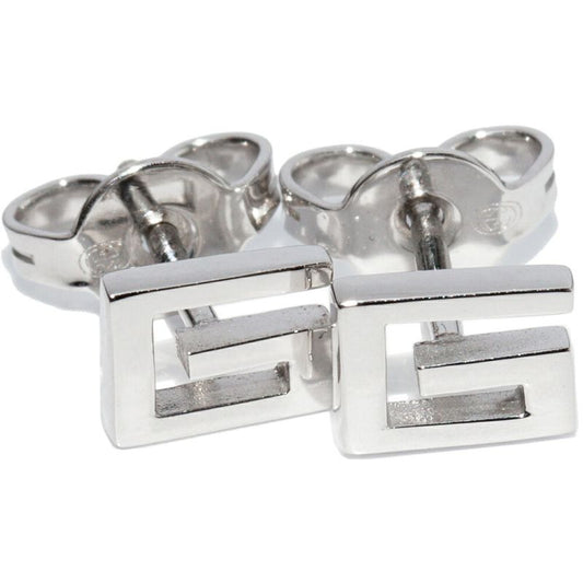 Gucci Earrings 18K White Gold G Logo Earrings