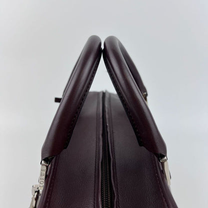 Loewe Anagram Amazona 28 Handbag Brown Leather Vintage Women's