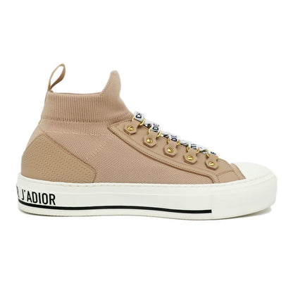 Dior Sneakers Size 37 1 2 High Cut Lace Logo Women's Shoes