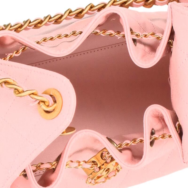 Chanel 25 Small Caviar Skin Quilted Handbag For Men