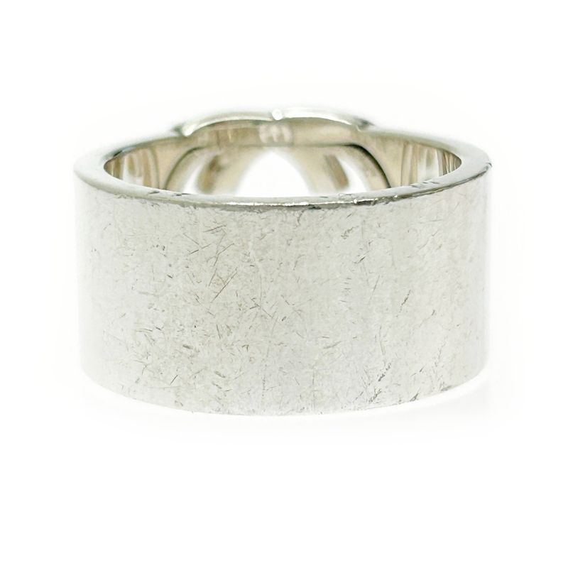 Gucci Silver Interlocking G Wide Ring 10.0g 925 Engraved 365503 Ring