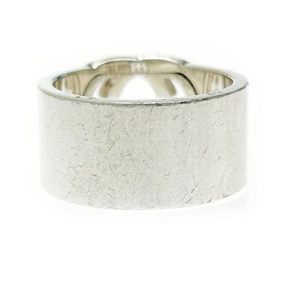 Gucci Silver Interlocking G Wide Ring 10.0g 925 Engraved 365503 Ring
