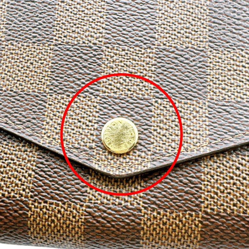 Louis Vuitton N60114 Damier Portefeuille Sarah Rose Ballerine Long Wallet Louis