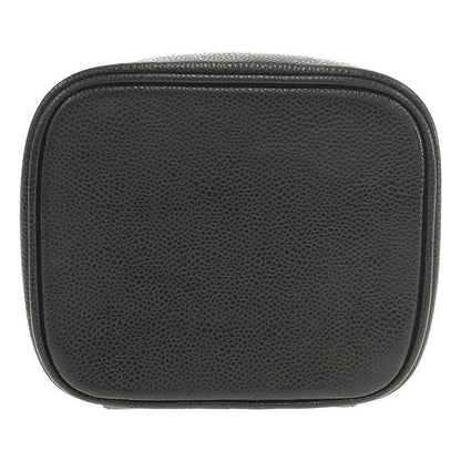 Chanel - 93659 Coco Mark Caviar Skin Vanity Bag - Black - Women