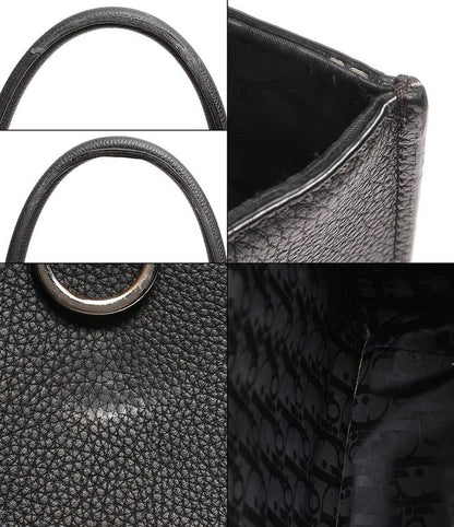 Dior Leather Tote Bag Silver Hardware Safari Tote Men's Dior