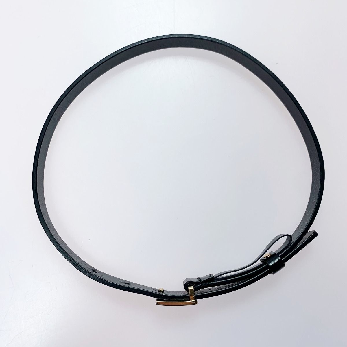 Gucci None Cowhide G Buckle Black Belt