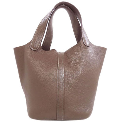 Hermes Picotin Lock PM Etape Silver Hardware Handbag Taurillon Women