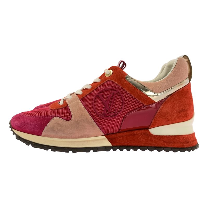 Louis Vuitton - Suede Leather Runaway LV Circle Logo Sneakers - 38 - Bordeaux