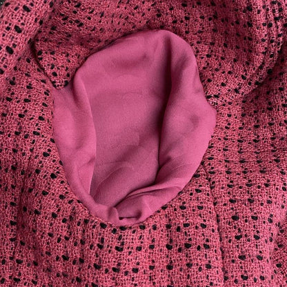 Chanel Jacket Size 36 S Women - P73610 Black And Pink Long Sleeves / Collarless