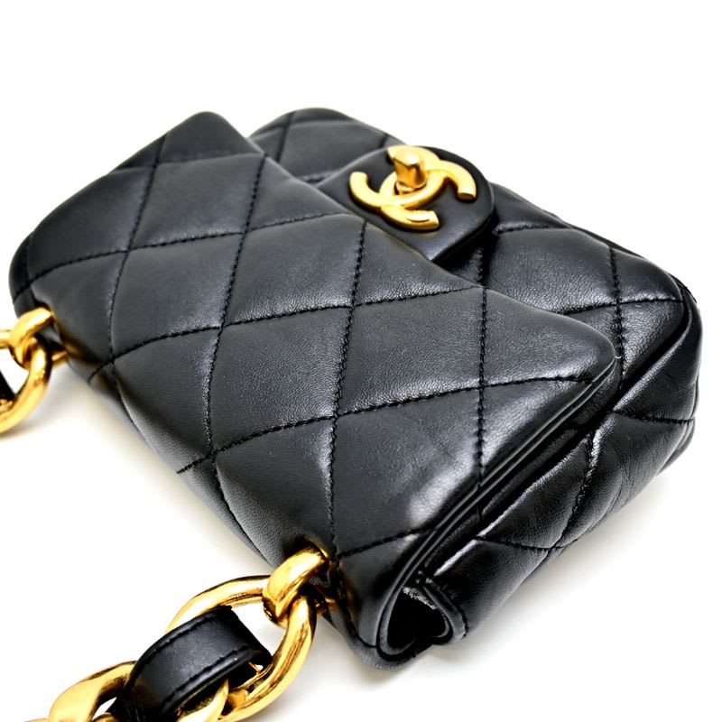 Chanel Chanel Shoulder Bag Quilted Small Flap As3214
