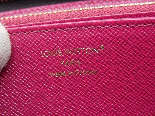 No 3 Louis Vuitton - M41895 RFID Tag Zippy Wallet Monogram Fuchsia Round Zipper